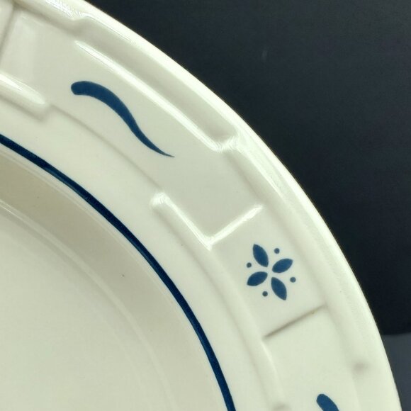 Longaberger Woven Traditions Classic Blue Serving Platter Oval Serving Dish - Picture 2 of 5